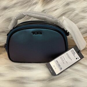 TUMI Black and Blue June Crossbody Bag NWT